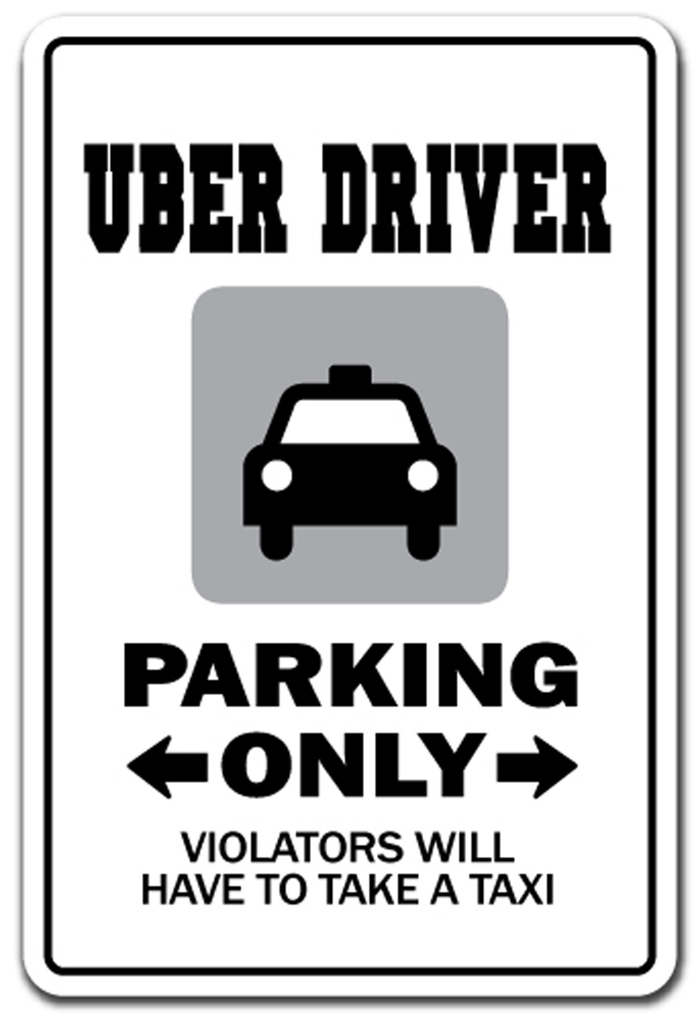 Uber Driver Window Sign Trinx UBER DRIVER Aluminum Sign Driver Lyft Taxi Chauffeur Internet ...