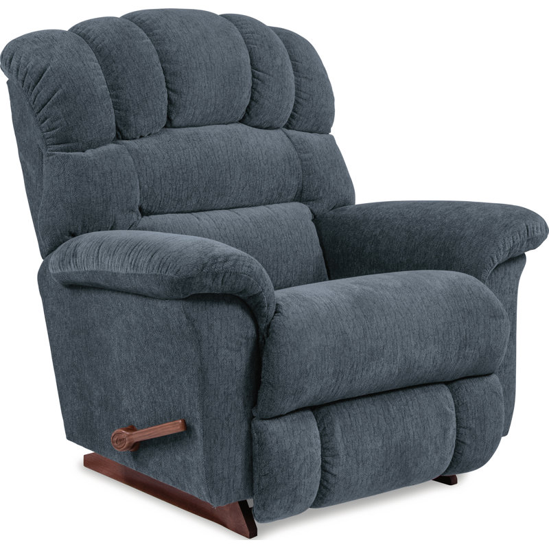 Fauteuil inclinable manuel berçant surdimensionné Randell, Bleu marine/bleu