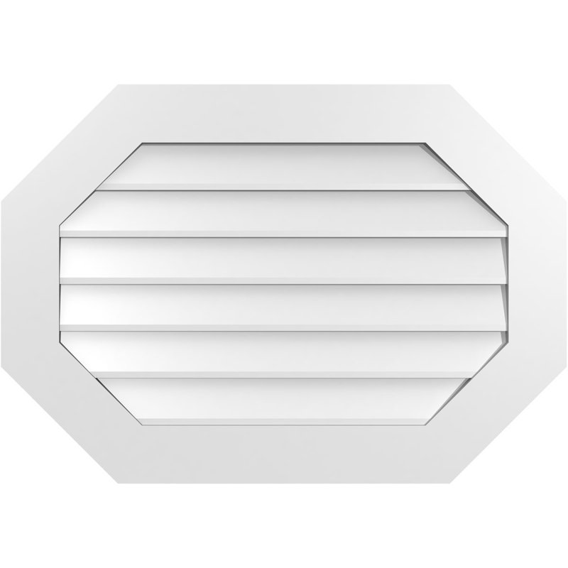 Évent horizontal gondole allongé en surface octogonal Signature, H 24 po x l 34 po x P 1 po
