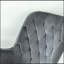 Chaise berçante Mid-Century moderne en gris foncé