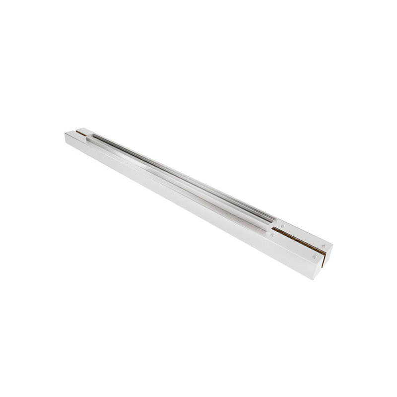 FCO HF45SAS Tête flottante de 1-3 / 4 po x 4-1 / 2 po pour porte simple de 36 po avec support en verre de préparation de 1/2 po - anodisé satiné
