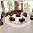 Semi-circular arc  negotiating sofa
