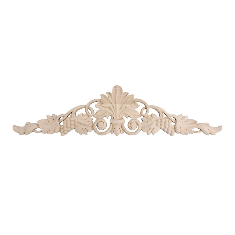 Unfinished Maple Grapevine Wood Applique Onlay