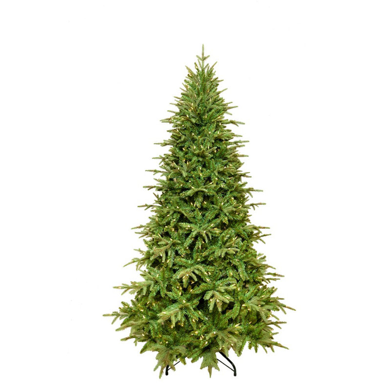Sapin de Noël artificiel vert 7 pi 6 po avec 600 lumières DEL