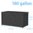 180 Gallon Wood-grain Style Lockable Deck Box, Water Resistant Resin-125904230