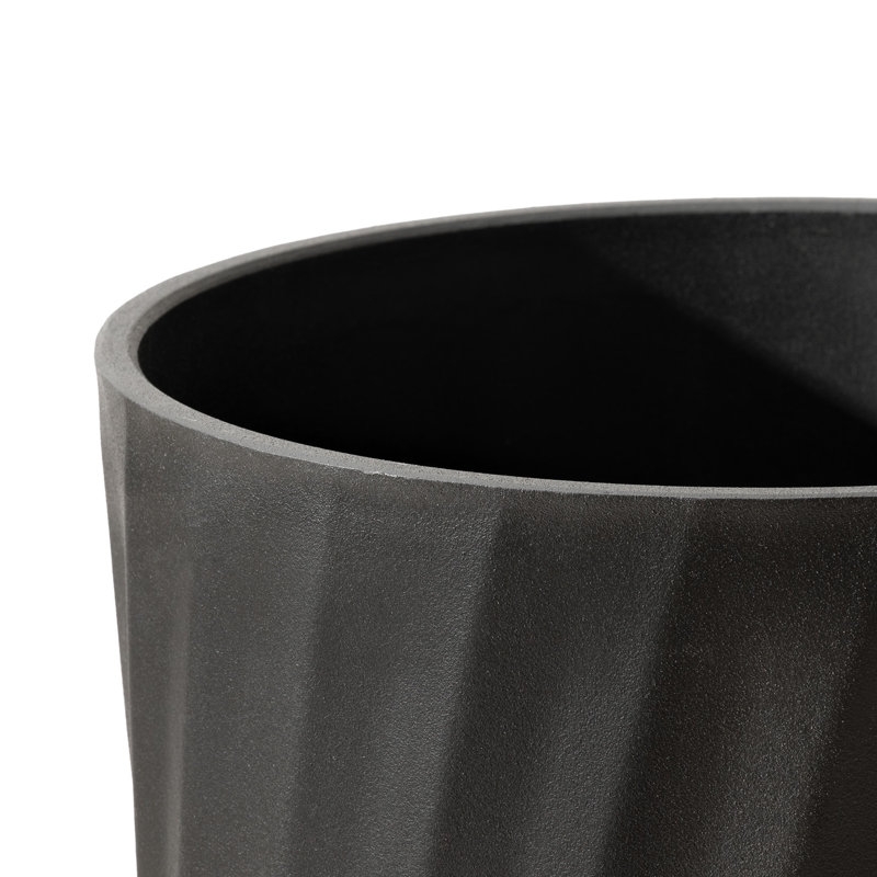 Pot à fleurs en résine Bee, Noir, 2, H 24 po x l 13,8 po x P 13,8 po