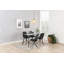 Duwayne Glass Top Metal Base Dining Table