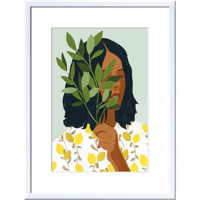 «Botany Portrait I» par Victoria Borges - peinture encadrée