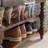 Entryway Leather Upholstered Shoe Storage Long Bench-111867411