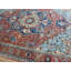 Médaillon Serapi antique rouille noué à la main en orange / bleu clair / bleu marine / or-69534127
