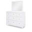 Commode décontractée Summerland de 142 cm de large en peuplier blanc pur massif-1542328378
