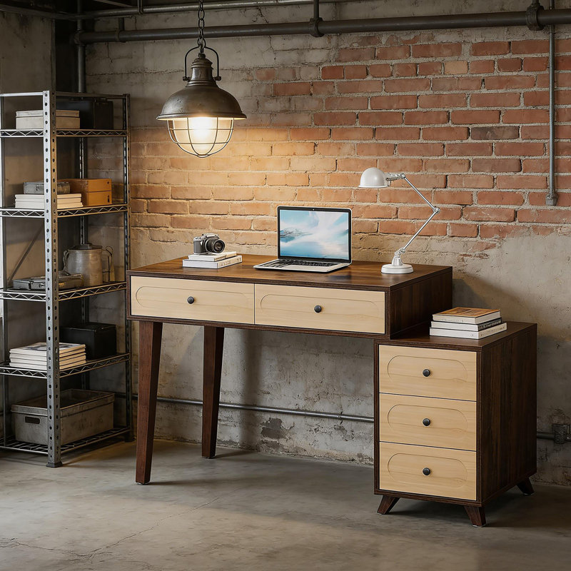 Bureau d'écriture avec tiroirs, bureau d'ordinateur, bureau d'ordinateur