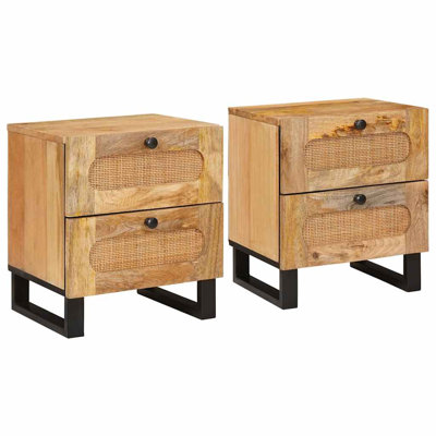 40cm W Solid Wood Bedside Table