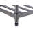 TRINITY Dark Gray 6-Tier Slat Shoe Rack