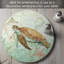 Plateau tournant en verre trempé 4mm Counter Sea Art Turtle