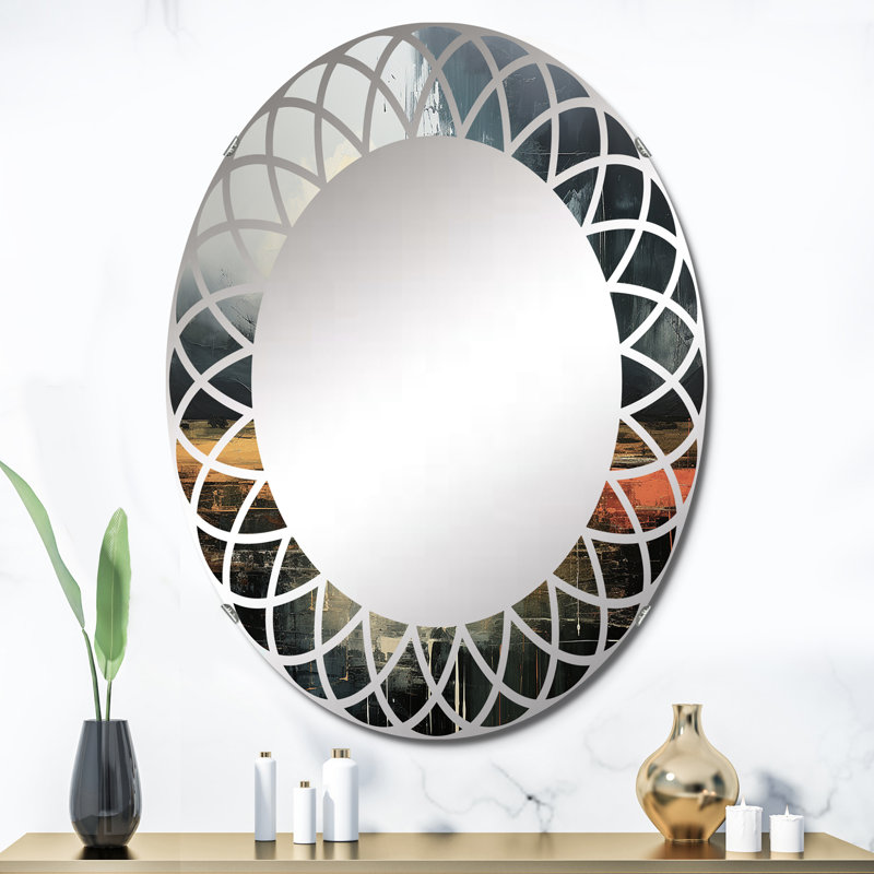 Skenrist - Miroir mural ovale, 36 po x 24 po