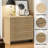 3-Drawer Rattan Geoff Dresser, Wooden Storage Cabinet w/Boho Mid-Century-2123966681