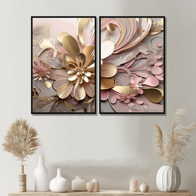 Karcher - Abstract Floral Art Prints On Canvas