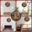 Horloge murale en bois 10 po, mouvement silencieux, à piles (piles AA non incluses), décor artistique, parfait pour les décorations