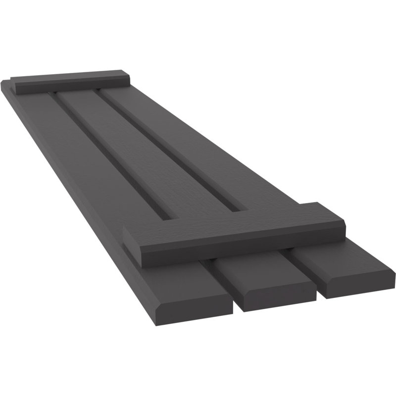 Volets de planche-n-lattes (par paire) Americraft (2 lattes), Montagne ombrageuse, 11 1/2", 58"