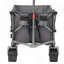 Chariot pliable grande capacité de 400 L avec grandes roues tout-terrain, chariot utilitaire pliable robuste de 204 kg (450 lb) pour le camping et la plage