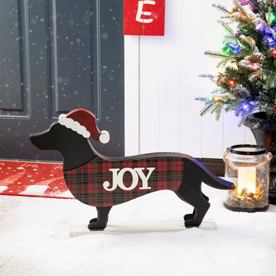 Wooden Dachshund Porch Sign