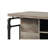 Antique Oak & Sandy Gray Counter Height Table, 38 In. Package Width 35Mm Thick Shelf