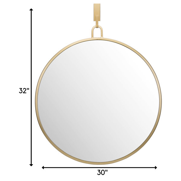 Wade Logan® Mulane Metal Round Wall Mirror & Reviews | Wayfair