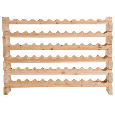 Freestanding Stackable Wine Rack 72 Bottle Rack