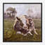 BROWN COW BROWN COW - Unframed Print on Canvas-1326880557-1229554138