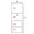 Medicine Cabinet Hazelton, Open And Interior Shelves, Light Gray Finish-1279226583