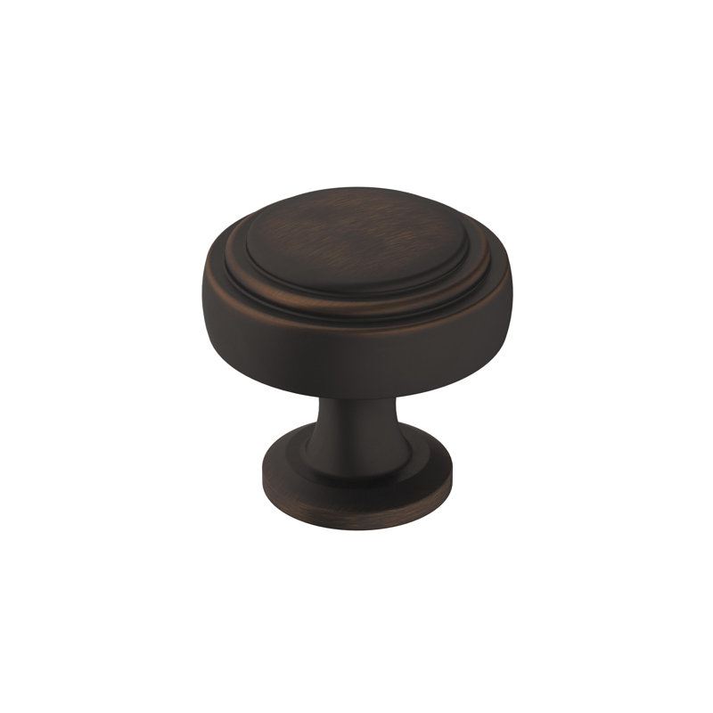 Poignée ronde Winsome de 1 1/4 po de diamètre, Bronze huilé