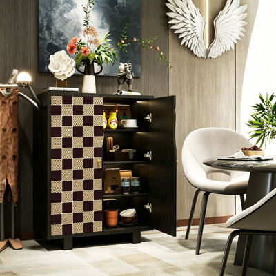 French Style Solid Wood Storage Cabinet