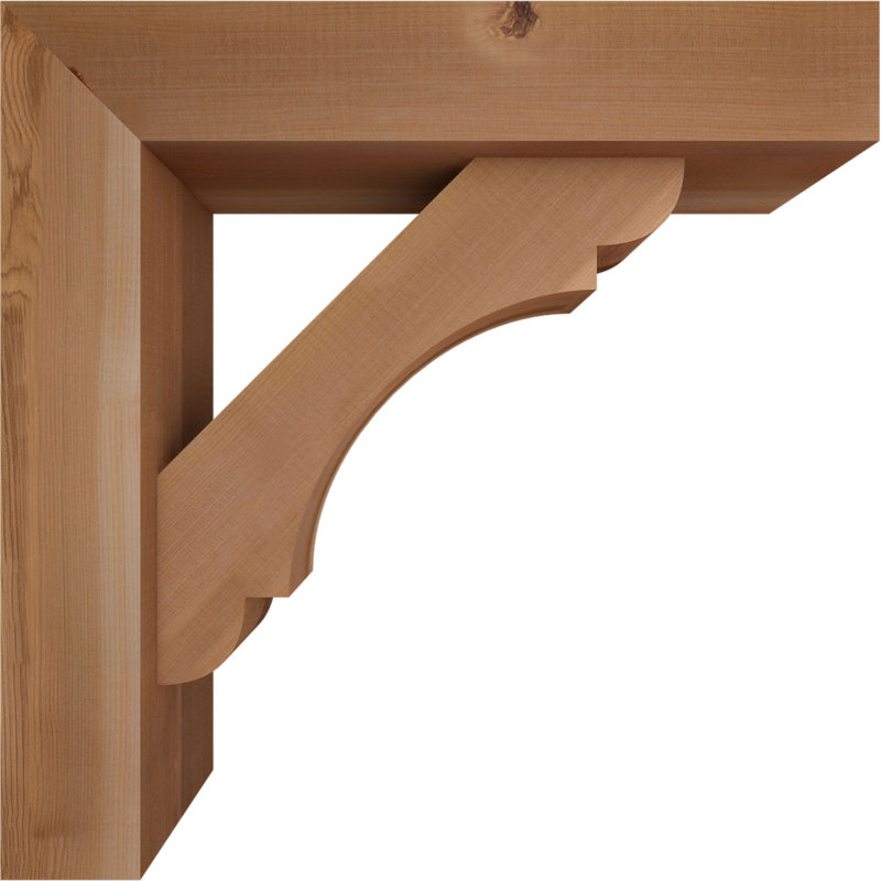 Support de bloc olympique avec entretoise décalée, 22 X 22, Cèdre rouge occidental de l 5 1/2 po (lisse)