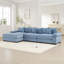 Canapé modulaire surdimensionné en L surdimensionné en tissu velours côtelé-369964138-369964139-398724712