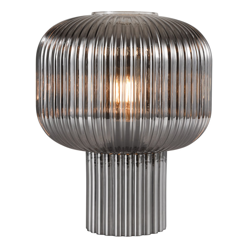 Glass Table Lamp Lamp, Smoke