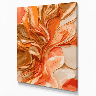 Art mural abstrait aquarelle sur toile brune
