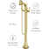 Rhen Single Handle Floor Mounted Freestanding Tub Filler Trim with with Handshower