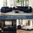 Velvet & Wide Short Plush 2-Seat Sofa With Removable Cushions And Detachable Cover-36522916