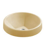 Inscribe Wading Pool Metal Circular Vessel Bathroom Sink