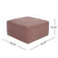 Repose-pieds rembourré carré, rose-2133038885