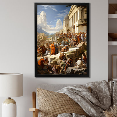 «Kuanysh Master Chef the School of Athens II», reproduction sur toile