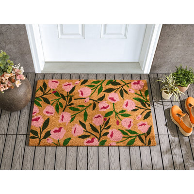 Non-Slip Floral Indoor / Outdoor Doormat
