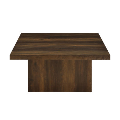 2-Piece Square Cocktail Coffee End Table Set, Latte