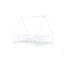 Lit simple en forme de tente, lit tipi avec garde-corps-124917491