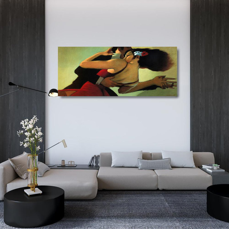 Danseurs de tango, H 20 po x l 48 po