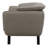 Keiya Transitional 65"L Linen Fabric Upholstered Loveseat in Brown