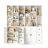 Bookcase with Cabinet Door and 3 Drawers , 11 cube Bookshelf and bookcase Cabinet Storage With 4 Adjustable Shelves For Study-2032792723
