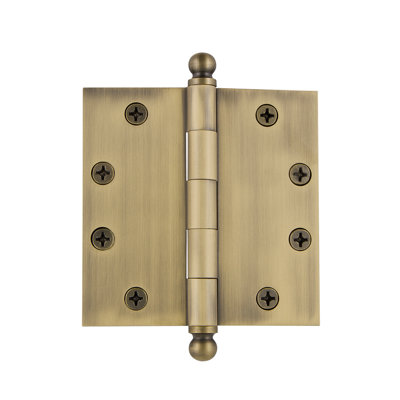 4.5'' x 4.5'' Brass Butt Bearing Hinge