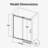 Frameless Single Sliding Soft Close Shower Door-115203393